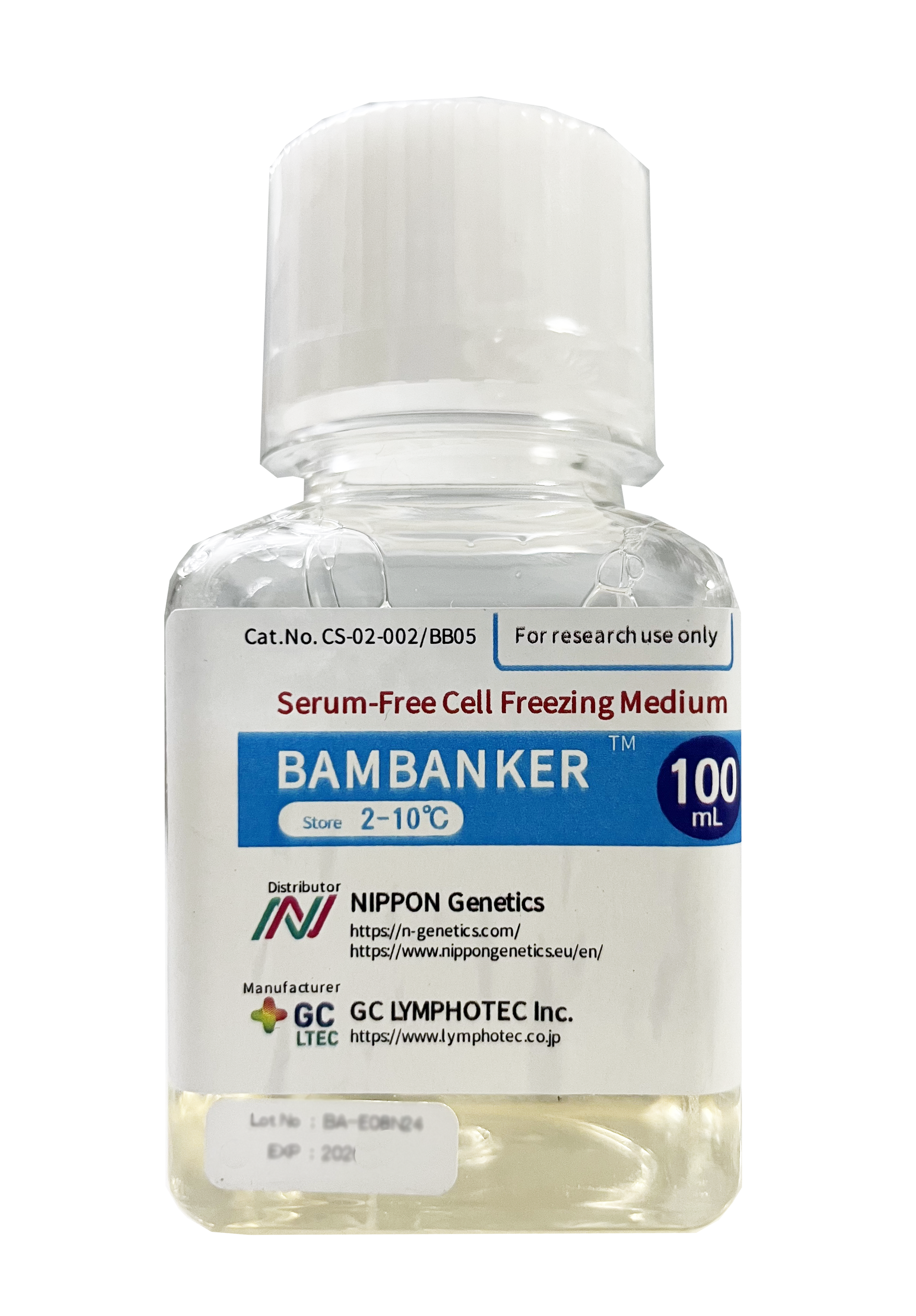 Bambanker?無血清細胞凍存液現(xiàn)貨促銷100ml特價950元 Bambanker?無血清細胞凍存液現(xiàn)貨促銷100ml特價950元