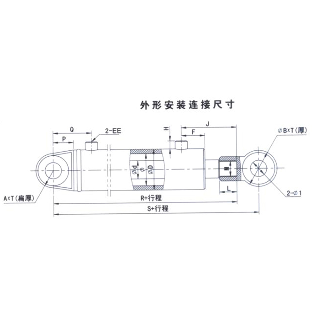 HC-DG系列車輛用單級液壓油缸